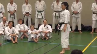 World Champion RIKA USAMI teaches CHATAN YARA KUSANKU kata [upl. by Bertelli292]