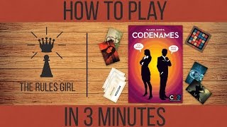 How to Play Codenames in 3 Minutes  The Rules Girl [upl. by Aneleiram949]