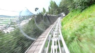 Feeblitz Saas Fee Sommerrodelbahn [upl. by Orfinger]