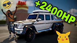 How to make a 2400HP Mercedes Benz 6X6 in Car Parking Multiplayer 2  CPM2 [upl. by Hilar]