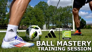 How To MASTER The Ball  Full Ball Mastery Training Session With Coerver Coaching [upl. by Nyrhtakyram]