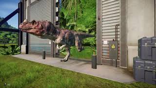 Metriacanthosaurus vs Ceratosaurus Jurassic World Evolution [upl. by Cindelyn]