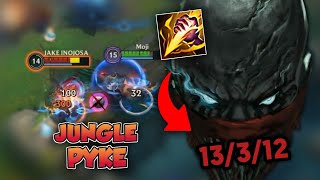 JUNGLE PYKE NEW META PYKE GAMEPLAY  WILDRIFT [upl. by Adelia]