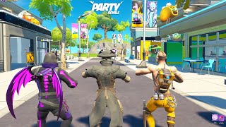 Rare Emotes in Party Royale Perfect Timing [upl. by Nylirrej499]