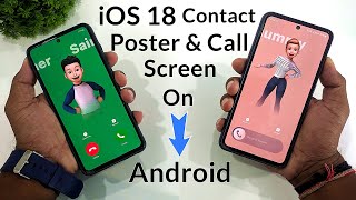 iOS 18  How To Create Contact Poster On Android Like iPhone [upl. by Wartow]