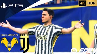 FC 24  Hellas Verona vs Juventus  Serie A 202425  PS5™ 4K60 [upl. by Ycnej105]