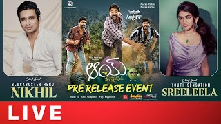 AAY Movie Pre Release Event LIVE  Narne Nithiin  Nayan Sarika  Nikhil  Sreeleela [upl. by Gerger282]