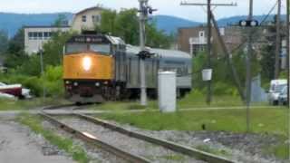 VIA Rail Train 604 quotThe Abitibiquot at La Tuque QC June 30 2011 [upl. by Artemed]