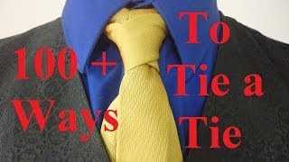 How To Tie a Necktie Boston Knot 100Ways to Tie a Tie [upl. by Mord]