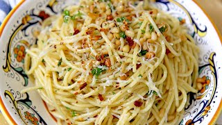 10 Minute Recipe Spaghetti Aglio e Olio  Laura Vitale [upl. by Clemmy]