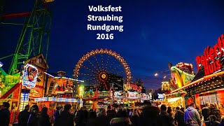 Volksfest Straubing Rundgang 2016 [upl. by Ecikram]