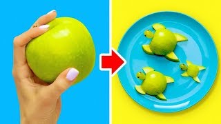 18 IDEAS CREATIVAS DE TALLADO DE ALIMENTOS PARA NIÑOS [upl. by Tarsuss]