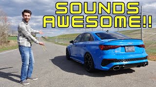 2024 Audi RS3 Stock Exhaust vs AWE SwitchPath  Midpipes  Sound Launch and Acceleration [upl. by Sigrid]