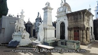 4K Buenos Aires  Recoleta Cemetery Cementerio de la Recoleta Argentina [upl. by Jandel]