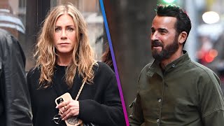 Jennifer Aniston Dines With Ex Justin Theroux in NYC [upl. by Edmead212]