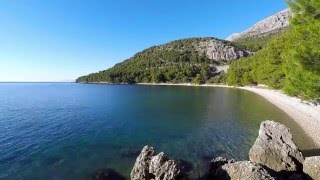 zivogosce velika duba beach  makarska riviera in 4k time lapse dalmatia croatia 20122015 [upl. by Yerffeg]