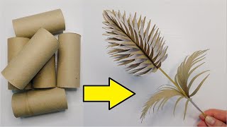 Fantastic Recycling Craft Idea  Toilet Paper Rolls Flower Tutorial  Paper Decoration DIY [upl. by Heurlin]