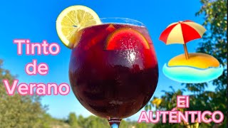 TINTO DE VERANO EL AUTÉNTICO RECETA🍹 [upl. by Torrie]