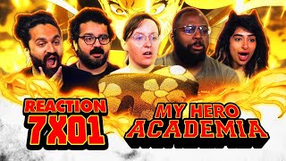 AMERICAAA HECK YEAH  My Hero Academia  7x1 In The Nick of Time  Group Reaction [upl. by Garrott]