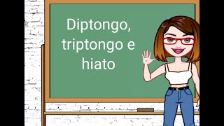 Diptongo triptongo e hiato [upl. by Natsuj]