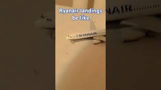 Ryanair landings be like 💀💀 ryanair plane shorts fyp ryanairlanding [upl. by Yerrok459]