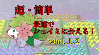 【BDSP】超簡易版！シェイミ捕まえる バグ 【ダイパリメイク】ver112 [upl. by Anaig]