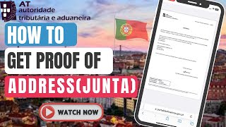 How to Get Proof Of Address  Download Proof Of Address  Comprovativo De Morada Finanças [upl. by Rustice]