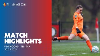 Highlights Feyenoord  Telstar  Azerion Vrouwen Eredivisie  20232024 [upl. by Eeresid]