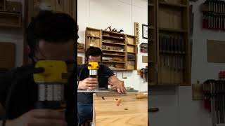 Installing hinges is never not satisfying 😈 woodworking wood woodwork diy maker handmade [upl. by Sanbo303]