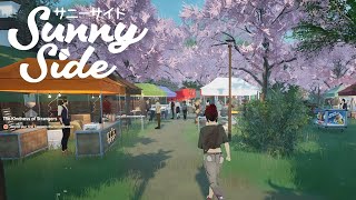 SunnySide 2 • Higashi First Farmers Market amp Exploring No Commentary Full Game Cozy Gameplay [upl. by Ellenet]