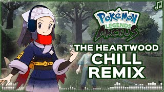 The HeartwoodEterna Forest ▸ LOFICHILL REMIX ▸ Pokemon Legends Arceus Relaxing Music [upl. by Kohsa242]