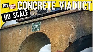 Concrete Viaduct FOR YOUR MODEL RAILROAD  Made of Foam [upl. by Kcirdaed]