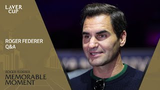 LIVE  Roger Federer QampA  Laver Cup 2023 [upl. by Belamy483]