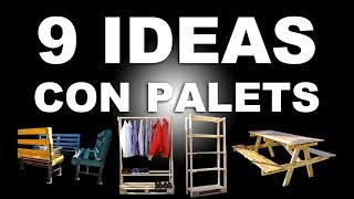 9 ideas con palets de madera [upl. by Hess937]