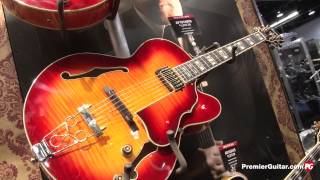 NAMM 13 Ibanez New Joe Satriani Iron Label Artstar models and Echo Shifter Pedal [upl. by Aihsenet]