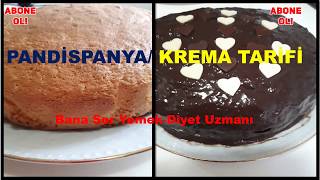 PANDİSPANYA TARİFİ 💐🌺🌹🌹✨👍KREMA TARİFİ 👍 SÜPER KABARDI [upl. by Leyla]