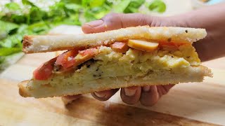 SCRAMBLED CHEESE EGG SANDWICH  Breakfast Recipes [upl. by Velda]