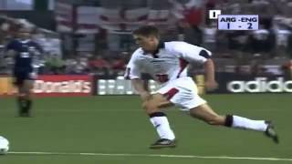 Michael Owen Goal England Vs Argentina 1998 [upl. by Aldarcy]