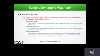 Syntax Semantik und Pragmatik [upl. by Deibel]