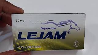 Tablet Lejam dapoxetine usesside effects interaction and benefits review  Medic Health [upl. by Cordeelia941]