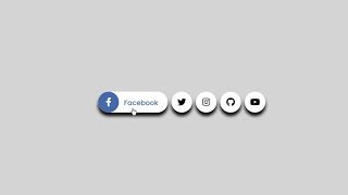 How to Make Social Media Hover Effect [upl. by Gerrit225]