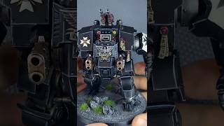 Black Templar Brutalis Dreadnought Painting process warhammer warhammer40k warhammer40000 40k [upl. by Tavish]