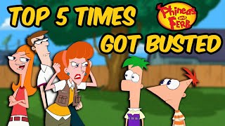 Top 5 Times CANDACE BUSTED PHINEAS and FERB [upl. by Nedak617]