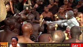 FINAL FUNERAL RITES OF THE NANA AFIA KOBI SERWAA AMPEM II ASANTEHEMAA DAY 1 [upl. by Pals]