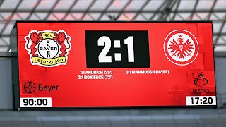 Rettet eine klare FEHLENTSCHEIDUNG Leverkusen den Sieg gegen Frankfurt [upl. by Heda]