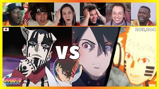 NarutoSasuke VS Jigen🔥  Reaction Mashup Boruto 203204 ボルト [upl. by Aihcrop534]