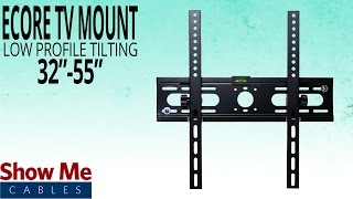 How To Hang The Ecore Low Profile TV Mount for 3255quot TVs  Install Made Easy [upl. by Aruasi]