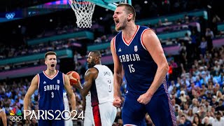 Nikola Jokic’s TOP highlights from Paris Olympics basketball competition  NBC Sports [upl. by Lehcem]