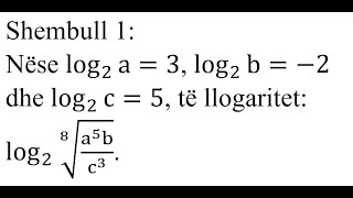 Shembull 1  Logaritmi [upl. by Nonnaehr]