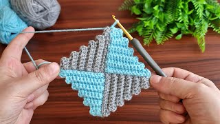 Wow 😲 Very Easy Super how to make eye catching crochetWonderful crochet motif knitting pattern [upl. by Mccurdy451]